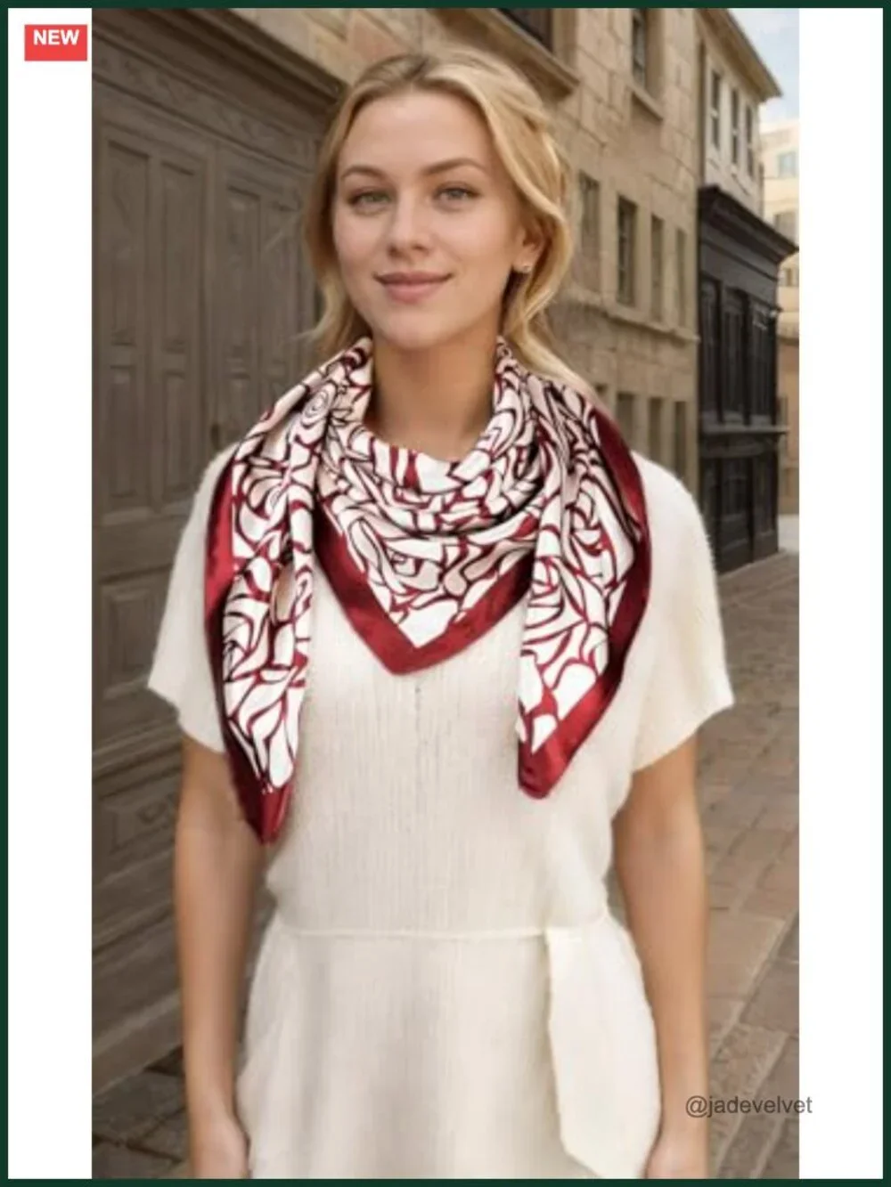 Satin Head Scarf for Women Silk Like Hair Wrap, 35x35 in Square Bandana Neck